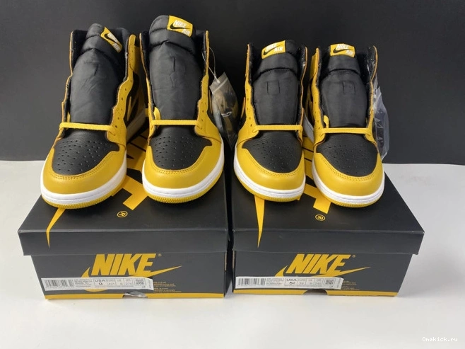 One Kick 1 Jordan Air High 555088-701 Pollen OG Retro 0711